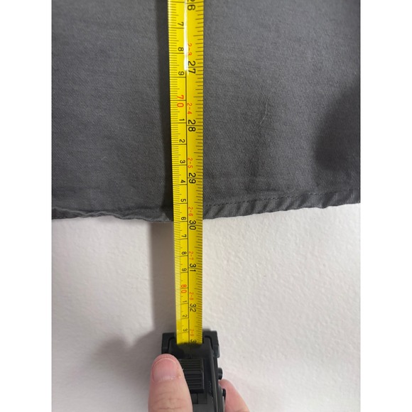 Wrangler Comfort Flex Mens Large Gray Short Sleeve Button Down Shirt - Picture 6 of 6